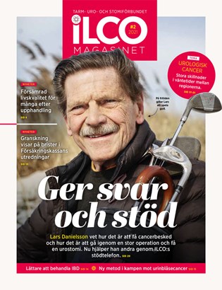 Magasinets framsida som visar porträttbild av Lars Danielsson i kustmiljö.