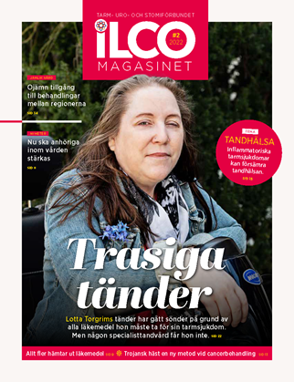 Magasinets framsida som visar porträtt av Lotta Torgrims mot lummig skogsbakgrund.