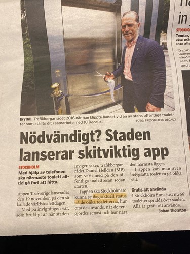 En bild om skitviktig app
