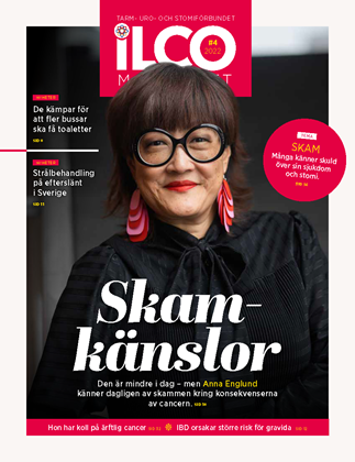 Magasinets framsida som visar porträttbild på Anna Englund mot mörk bakgrund.